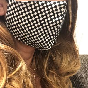 Outer polyester 100% inner cotton 100 % face mask
